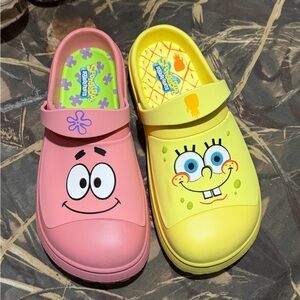 SpongeBob SquarePants Kids Slippers - Pink and Yellow